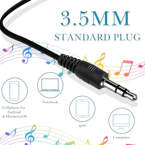 Kanayu 100 Pack Classroom-Ready Wired Earbuds – High-Quality 3.5 mm Jack Earphones for Enhanced Student Learning, Individually Packaged for Quick Distribution, Lightweight Comfort for Focused Educational Experiences