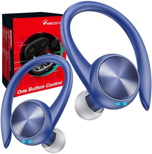 Elevate Your Audio Experience with Game Xtrem Bluetooth 5.3 Wireless Earbuds – Unmatched 60-Hour Battery Life, Deep Bass Sound for Total Immersion, and IPX7 Waterproof Design – Tailored for Active Lifestyles with Secure Over-Ear Hooks for Ultimate Stability and Enhanced ENC Microphone for Clear Calls – Ideal for Fitness Enthusiasts, Runners, and Daily Use.