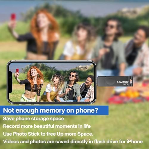 512 GB Photo Stick USB C Memory Stick – Ultimate External Storage Solution for i Phone, i Pad, Android & PC – High-Speed, Plug-and-Play Thumb Drive for Effortless File Management and Backup