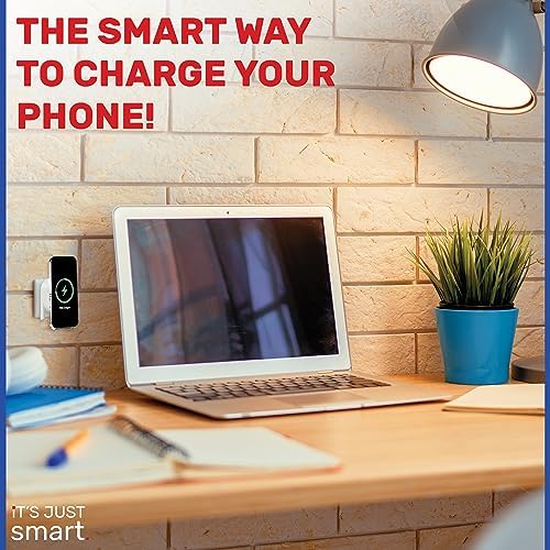 Magnetic 15 W Wireless Charger: High-Speed Qi-Enabled Wall Mount for i Phone 15-11, Samsung Galaxy S24-S20, and Google Pixel – Effortless Charging Convenience with Enhanced Compatibility and Sleek Design