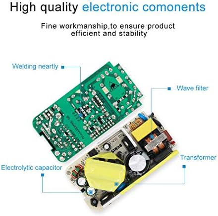 Universal 12 V 5 A Power Supply Adapter – Compact AC to DC Converter for LED Strips, Security Cameras, and More – Reliable Performance with Global Compatibility and Safety Features