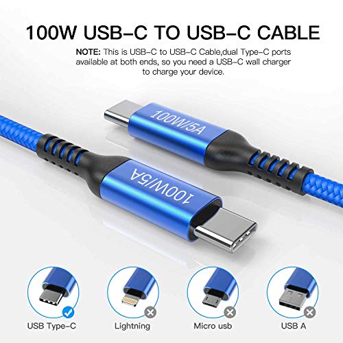 Elevate Your Charging Experience with Awnuwuy 100 W Pink USB C to USB C Cable – 10 ft Long (2-Pack) for Fast Charging & Data Transfer, Compatible with i Phone 15 Series, i Pad Pro, Mac Book Air, Samsung Galaxy S23/S22, Pixel 6 – Stylish Durability & Enhanced Performance for All Your Devices