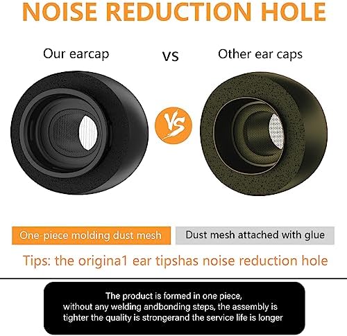 Revolutionize Your Air Pods Pro Listening Experience with Premium Memory Foam & Silicone Replacement Ear Tips – Superior Noise Isolation & Dust Defense, USB-C-Compatible, Tailored Fit in 3 Sizes (Small/Medium/Large) for Ultimate Comfort and Enhanced Sound Quality
