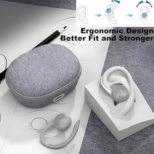 Elevate Your Audio Experience with Game Xtrem Bluetooth 5.3 Wireless Earbuds – Unmatched 60-Hour Battery Life, Deep Bass Sound for Total Immersion, and IPX7 Waterproof Design – Tailored for Active Lifestyles with Secure Over-Ear Hooks for Ultimate Stability and Enhanced ENC Microphone for Clear Calls – Ideal for Fitness Enthusiasts, Runners, and Daily Use.