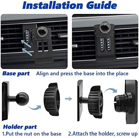 Premium Car Phone Mount for Audi Q5 & SQ5 (2010-2017) | Thick Case Compatible Air Vent Holder for Secure Navigation & Hands-Free Use | Stylish Mobile Cradle for All Smartphones | Enhanced Stability & Easy Installation | Ideal Audi Accessories