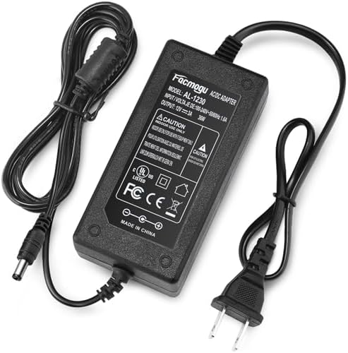 High-Efficiency 12 V 8 A AC to DC Power Adapter – 96 W Switching Supply for LED Strip Lights – 6.7 ft Power Cord – Universal Compatibility with 5.5 mm x 2.5 mm & 2.1 mm Connectors – Robust, Long-Lasting Power Solution for Home and Professional Use – Enhanced Performance & Economical Design