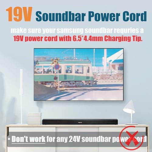 Reliable 19 V Power Adapter for LG Monitors & Samsung Soundbars – High-Quality AC Charger for 22″ to 32″ LED Displays – Fast Charging Solution for 27 GL83 A-B, 27 GN800-B, 32 UD99, and More – Durable and Versatile Power Supply for Enhanced Compatibility and Performance