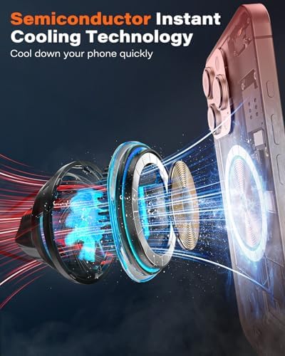 A2 C Qi2 15 W Mag Safe Car Mount Charger – Advanced Magnetic Phone Holder for i Phone 12-16, Fast Wireless Charging with Semiconductor Cooling, LED Status Indicator, Versatile Windshield/Dash Installation & PD Adapter Included – Optimal Convenience for On-the-Go Users