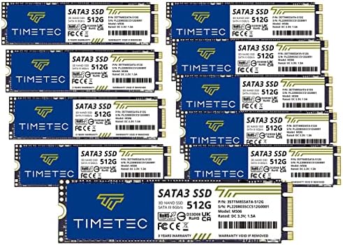 Timetec 512 GB SSD Dual Pack – High-Speed M.2 2280 SATA III Solid State Drives for Enhanced PC & Laptop Performance – Up to 550 MB/s Read Speed, 256 TBW Durability, Perfect for Gamers & Content Creators – Upgrade Your Storage Today!