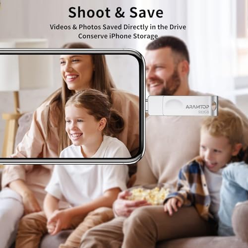 512 GB Photo Stick USB C Memory Stick – Ultimate External Storage Solution for i Phone, i Pad, Android & PC – High-Speed, Plug-and-Play Thumb Drive for Effortless File Management and Backup