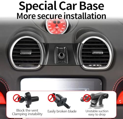 Porsche 718 Boxster & Cayman Car Phone Holder (2017-2024) – Premium Dashboard Mount for Seamless Navigation & Hands-Free Calls – Stylish, Durable, and Easy to Install Smartphone Cradle for Ultimate Driving Convenience