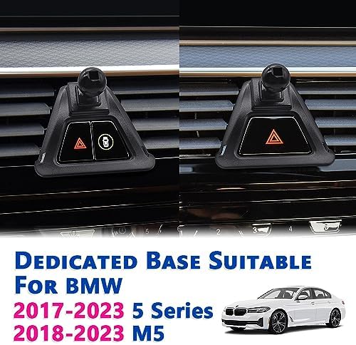 BMW 5 Series & M5 Car Phone Mount (2017-2023) – Ultimate Thick Case Compatible Mobile Holder for Air Vent – Secure Navigation Bracket for All Smartphone Models – Elevate Driving Safety & Convenience with 360-Degree Rotation and Sleek Design