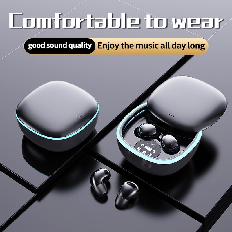 Ultra-Compact Wireless Sleep Earbuds | Advanced Bluetooth 5.4 Noise Cancelling Headphones for Side Sleepers | Immersive Hi-Fi Stereo & Deep Bass | Invisible White Comfort for Disturbance-Free Rest and Daily Use