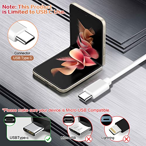 Samsung 25 W Super Fast Charger Bundle – Dual USB-C Wall Charger with 10 FT Quick Charge Cable for Galaxy Devices – Enhanced Speed, Portability, and Compatibility for S25 Ultra, S24, S23, S22, S21, S20, A14, A54, Z Fold 6/5, Z Flip 6/5