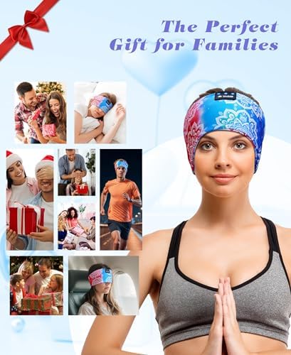 Ultimate Bluetooth 5.4 Sleep Headband Headphones – Designed for Side Sleepers, Unmatched Comfort for Active Lifestyles, Superior Sound Quality, Ergonomic Fit for Enhanced Relaxation, Ideal Tech Gift for Music and Podcast Enthusiasts