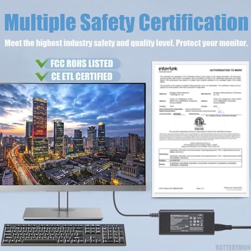 High-Performance 19 V Power Adapter for Asus Gaming Monitors – Reliable AC Charger Compatible with VG, MX, and LS Series Displays – Essential Power Supply for 22”, 23”, 24”, and 27” Models – Enhanced Stability for Gaming and Multimedia Usage