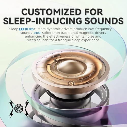 Transform Your Sleep Experience with Luxurious Gold Wireless Noise-Canceling Earbuds – Perfectly Designed for Side Sleepers, Featuring Sleep Mode, LED Battery Indicator, Effortless Device Compatibility, and Ultimate Comfort for Restful Nights and Daily Use