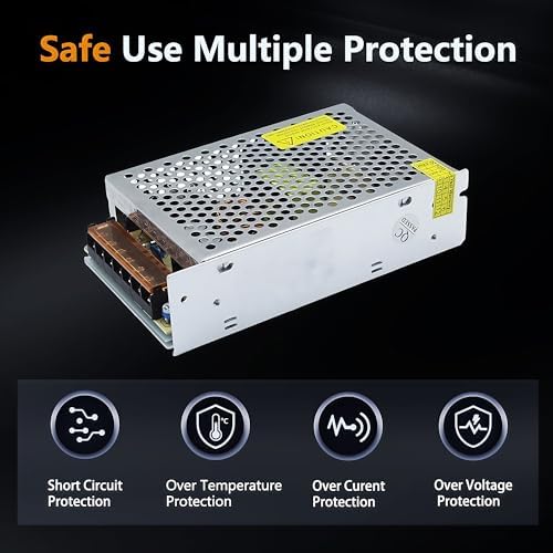 Versatile 24 V 60 W AC to DC Power Supply Adapter – High-Efficiency Converter for CCTV, RVs, LED Lighting, and Pumps – Universal Multi-Voltage Compatibility (110 V/120 V/220 V) for Consistent Performance in All Applications
