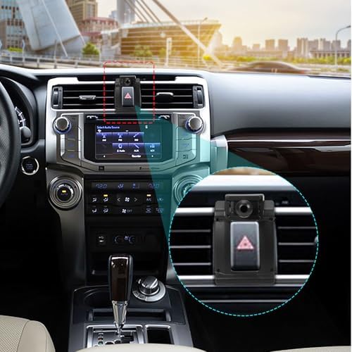 Toyota 4 Runner Cell Phone Holder Mount (2010-2024) – Adjustable Air Vent & Dashboard Phone Cradle for 4.0″-7.0″ Devices – Enhanced Safety and Hands-Free Navigation Accessory – 360-Degree Rotation for Optimal Viewing Angles – Durable Construction for Everyday Use