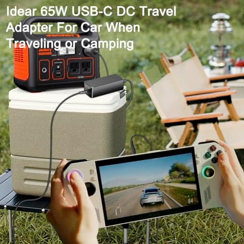 65 W USB-C Car Charger for Gaming Gadgets – Fast Charging for ASUS ROG Ally, Steam Deck, Logitech G Cloud, and More – Compact & Efficient Power for Laptops, Tablets, and Smartphones – Safe & Reliable Travel Adapter with 5-Year Warranty