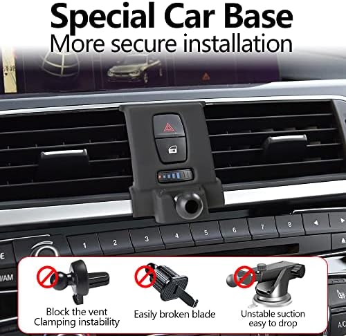 Premium BMW Car Phone Holder Mount for 2023-2025 3 Series M3 M340 i i4 M50 & 4 Series Coupe 430 i M4 x Drive – Effortless Access & Stylish Integration for Smartphones – Adjustable, Tool-Free Installation & Enhanced Durability for Ultimate Driving Experience