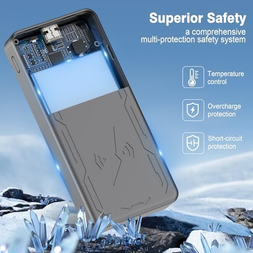 Compact Magnetic Power Bank – 5000 m Ah Wireless Charger with 20 W PD Fast Charging for i Phone 16/15/14/13/12 Pro/Mini/Max – Sleek Gold Design for Enhanced Portability and Compatibility