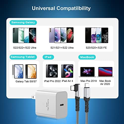 Costyle 45 W USB-C Fast Charger with 10 FT Type C Cable – Ultimate Rapid Charging Solution for Samsung Galaxy S20 to S25 & Note 20 – Travel-Friendly, Compact Design with Advanced Safety Features for Optimal Battery Longevity