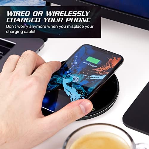 Power Your Devices with Doctor Who Weeping Angel Wireless Charger – Illuminating Portable Power Bank with Backup Battery, Qi Compatibility, and Unique Sci-Fi Design – Ideal for Whovians and Tech Lovers – Versatile Charging for All Your Gadgets