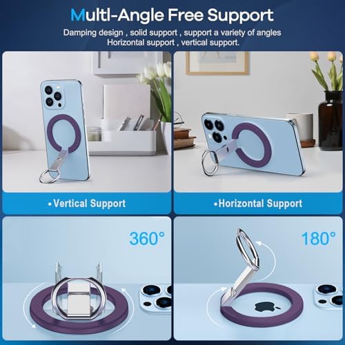 Enhance Your Mobile Experience with the Blue Magnetic Phone Ring Holder for Mag Safe – Premium Ergonomic Grip and Versatile Stand for i Phones and Smart Devices – Stylish, Durable, and Easy-to-Clean Accessory for Everyday Use and Hands-Free Convenience