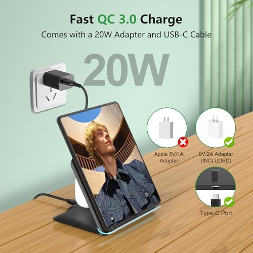 Premium 2-in-1 Fast Wireless Charging Station for Samsung Galaxy Z Fold 6/5/4/3 & Google Pixel 9 – Effortless Power-Up for Galaxy Buds, S Series, Note Series – Sleek Black Design with 3-Coil Technology for Optimal Efficiency and Compatibility