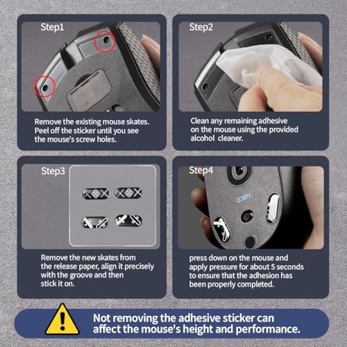 Transform Your Gameplay with immoenuc Glass Mouse Skates for Logitech G502 X Plus & Lightspeed – Ultra-Smooth, Durable Feet Pads for Enhanced Speed and Precision in Gaming Performance!