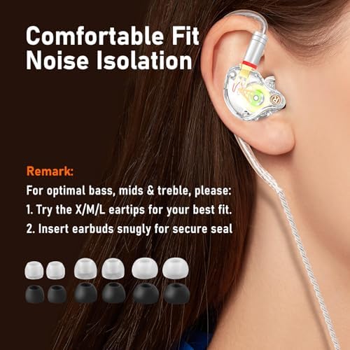Unleash Exceptional Sound Quality with Vibes 202 MC USB-C Wired Earbuds: Premium Hi-Fi Audio, Advanced Noise Isolation, Ergonomic Comfort for i Phone 15/16 – Built-In Microphone for Effortless Communication & Durable Silver-Plated Cable – Includes Portable Case for On-the-Go Convenience