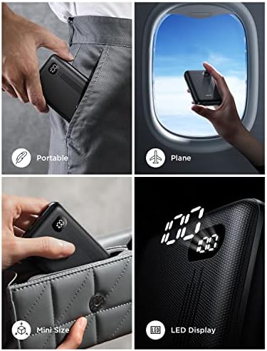 AINOPE Ultra-Compact 10000 m Ah Portable Charger – Fast 20 W PD Power Bank for i Phone 15/14/13/12/11/XR/8/7/6 & Samsung Galaxy – Lightweight, High-Capacity Mini Charger with Enhanced Safety Features for On-the-Go Charging Solutions