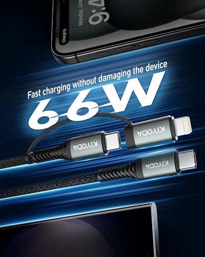 USB C Cable Coiled 6FT 2Pack, Braided USB A to Type C Charger Cable for Car 66W Fast Charging Cord Compatible with iPhone 16 15, iPad, Samsung Galaxy, Google Pixel, Moto, TCL, LG Phones – Enhanced Compatibility and Speed