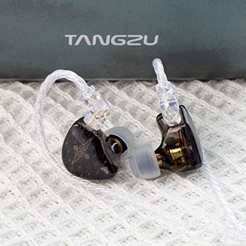 YINYOO TANGZU Wan er S.G High-Fidelity In-Ear Monitors – Exceptional 10 mm Dynamic Driver Earbuds with Ergonomic Comfort Design, Detachable Cable, Integrated Microphone – Perfect for Audiophiles, Musicians & Sound Lovers in Vibrant Blue Finish for Unmatched Audio Performance