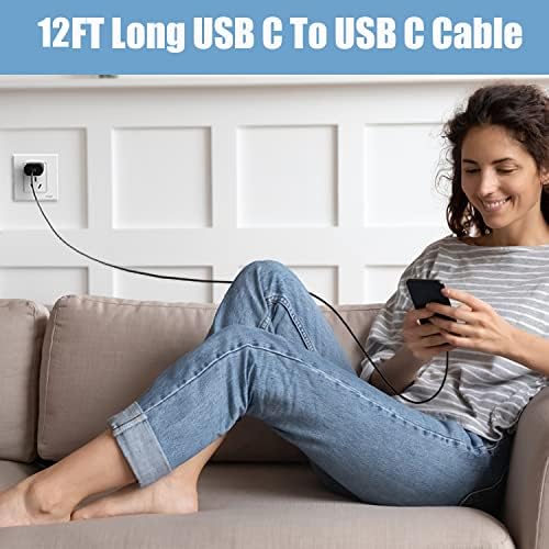 10 Ft USB C Charging Cable with 25 W Fast Charge Block – Optimal Compatibility for Samsung Galaxy S25/S24/S23 Series and Note 20/10 – Durable, Long-Lasting Performance for Home, Office, or Travel Use – Effortless Power for Your Android Devices