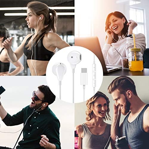 TITACUTE USB C Wired Earbuds with Noise Cancellation for i Phone 16 Pro Max, Samsung Galaxy S Series, and Google Pixel – Superior Sound Quality, Ergonomic Fit, and Built-in Mic for Clear Calls – Ultimate Compatibility for Music Lovers and Professionals