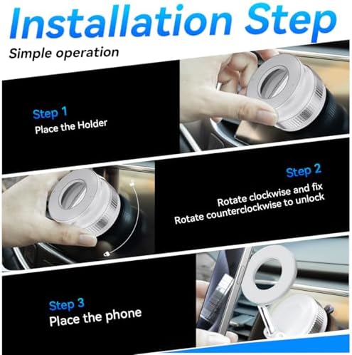 Revolutionary Electric Vacuum Suction Car Phone Holder – 360° Rotating Magnetic Mount for Ultimate Flexibility – Adjustable Stand for i Phone 12-16 Series – Unmatched Stability with Strong Suction for Safe Driving and Navigation – Hands-Free Convenience for Every Journey