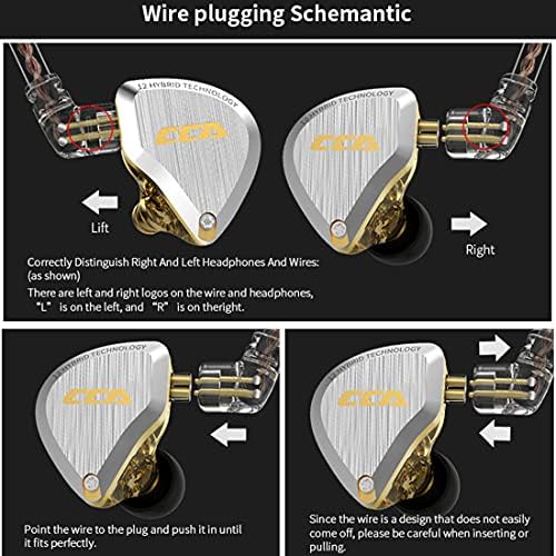 Elevate Your Sound Experience with CCA C12 Hybrid IEM Earphones – 5 Balanced Armature & 1 Dynamic Driver Design for Audiophiles, Musicians, and DJs – Superior Noise Isolation, Enhanced Compatibility, and Ergonomic Comfort for Extended Use