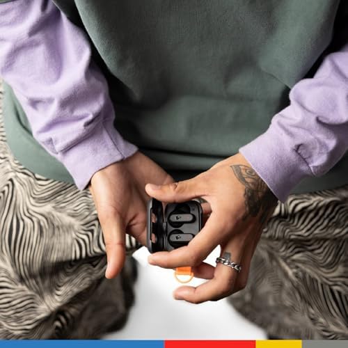 Skullcandy Dime 3 True Wireless Earbuds – Bluetooth Headphones with Noise-Isolating Fit, 20-Hour Battery Life & Integrated Microphone for Seamless Calls – Lightweight Design with Convenient Lanyard for Easy Carry – Compatible with i Phone & Android Devices