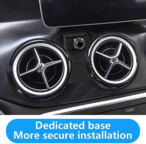 LUNQIN Premium Car Phone Holder for Mercedes-Benz CLA-Class & A-Class: Secure, Stylish, and Functional Mobile Cradle with 360-Degree Rotation for Hands-Free Navigation – Ideal for CLA250, AMG, A220, A35 Models – Effortless Installation & Non-Slip Design for Optimal Driving Experience