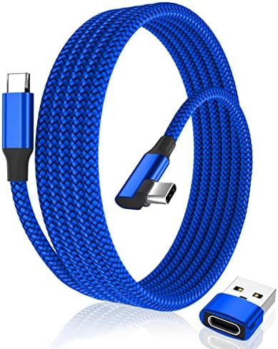 Elebase Right Angled USB Type C to C 100W Cable 6.6FT with USB A Adapter,90 Degree Power Delivery Fast Charging PD Charger Cord for MacBook Mac Pro,iPad 10 10th Air 4 4th 5 5th Mini 6 6th Generation – Enhanced Compatibility and Speed