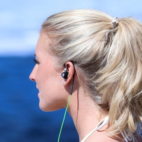 JLab Audio Fit2 Sport Wired Earbuds – Ultimate Performance with Customizable Memory Wire Earhooks & IPX5 Waterproof Technology – Experience C3 Sound Clarity with Titanium Drivers for Intense Workouts – Lightweight, Sweatproof Design for Active Lifestyles – Enhanced Compatibility for Seamless Device Connection