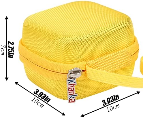 Khanka Premium Hard Shell Case for Iseyyox, RTOPS, Hicober & UCOMX Nano 3-in-1 Wireless Charger – Shock-Resistant, Lightweight Yellow Travel Accessory for Optimal Protection and Seamless Organization While On the Move