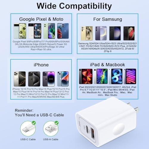 Samsung 25 W USB-C Super Fast Charging Wall Adapter – Ultimate Power Solution for Galaxy Devices & Watches – Compact & Portable Design for Effortless Travel – Rapid Charging Efficiency for Galaxy S25 FE, S24 Ultra, S23, A16 & More – Versatile Type C Compatibility for All Your Needs