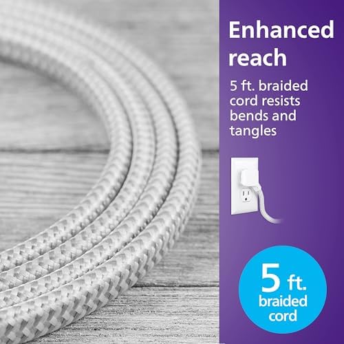 Philips 24 W USB Power Strip with 6 ft Braided Cable – Ultimate Charging Station for i Phone, i Pad, Samsung Galaxy & Google Pixel – 4 Port USB-A Design for Fast & Efficient Device Charging – Sleek & Durable Solution for Home, Office & Travel