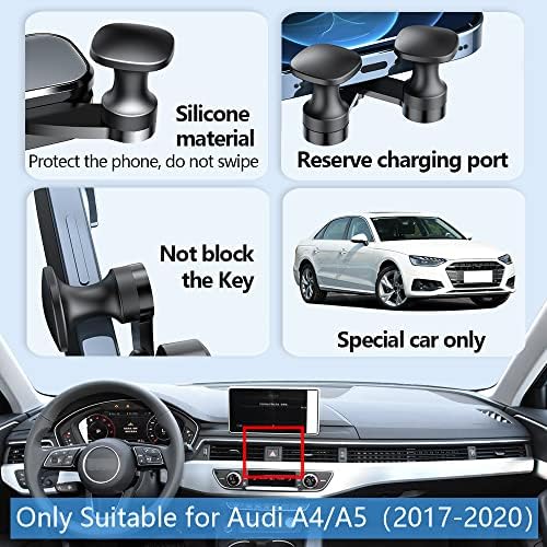 Premium Car Phone Holder Mount for Audi A4, A5, S4, S5, RS4, RS5 & allroad (2009-2016) – Ultimate Mobile Device Bracket with 360-Degree Rotation, Anti-Slip Grip, and Effortless Installation for Safe Driving and Seamless Navigation
