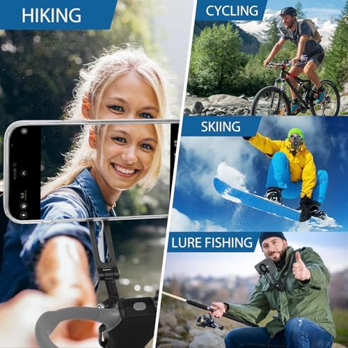 Revolutionary Magnetic Neck Mount for Smartphones – Ultimate POV Phone Holder with Anti-Vibration Chest Strap for Seamless Filming, Compatible with i Phone 12 to 16 Series – Lightweight, Adjustable Comfort for Vloggers and Adventurers