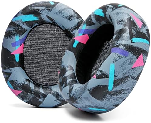 Upgrade Your Sound: WC Premium Replacement Earpads for Steelseries Arctis Nova Pro Wireless by Wicked Cushions | Enhanced Comfort with Thick, Soft Leather & Superior Durability | Red Camo Design for Distinctive Style & Optimal Sound Isolation