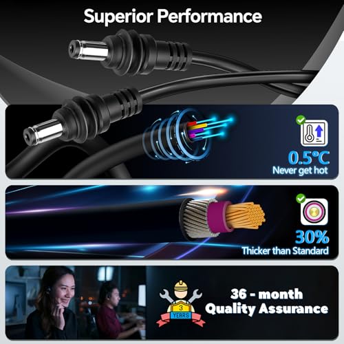 Starlink Mini USB C to DC Power Cable – 3 M (9.8 FT) Waterproof 16 AWG Copper Wire for Reliable Connectivity with 20 V PD Chargers and 100 W+ Power Banks – Optimized for Outdoor Use and Seamless Internet Performance